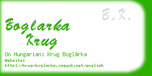 boglarka krug business card